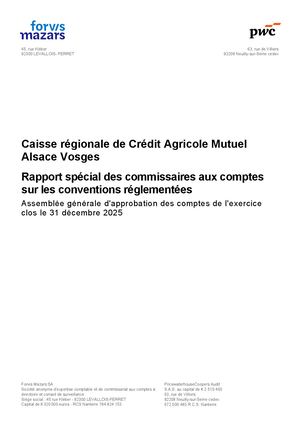 Caav Rapport Spécial Sur Les Conventions Réglementées 2025 Signé