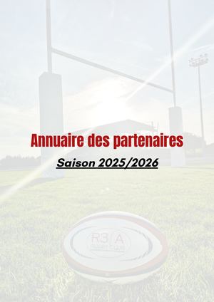 Annuaire Des Partenaires Saison 2025 2026 (Partenaires)