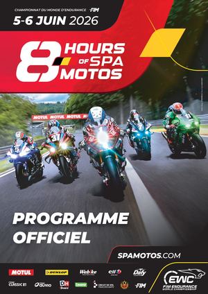 Programme Officiel 2026 des 8 Heures de Spa Motos
