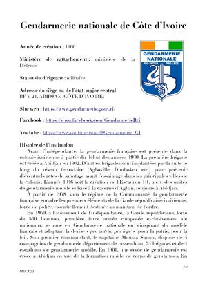 2023 Côte D'ivoire Fr