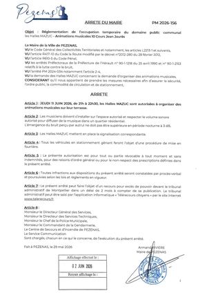 Arrêté 02 06 26
