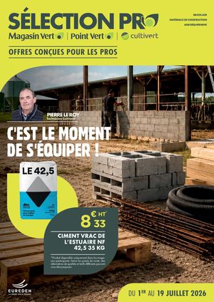 Sélection pro Cultivert Juillet 2026
