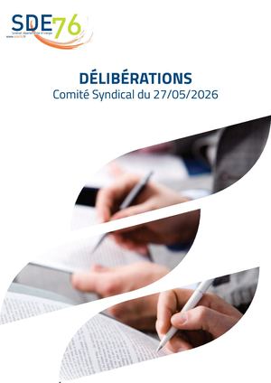 Délibérations du 27 mai 2026