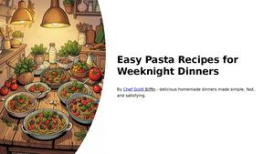 Easy Pasta Recipes for Weeknight Dinners | Chef Scott Biffin's Simple Meal Ideas