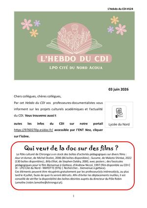 Hebdo 20260603