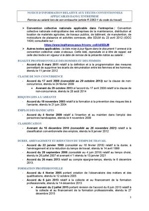 Textes Conventionnels Applicables Au 05052026
