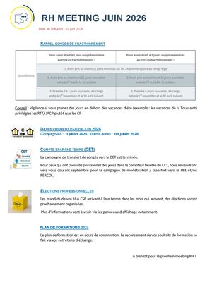 RH MEETING - Juin 2026