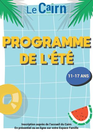 PROGRAMME D'ETE DES 11-17 ANS