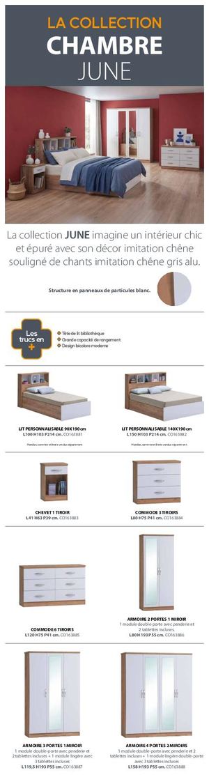 Plv Gamme 1500x400mm Audemi Chambre June
