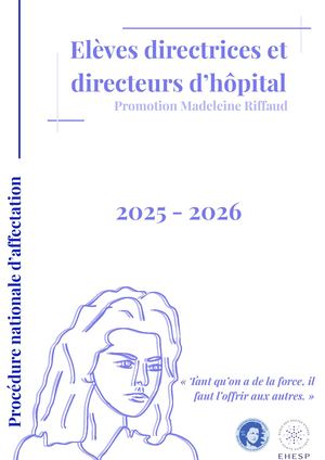 Plaquette EDH - promotion Madeleine Riffaud 2025/2026