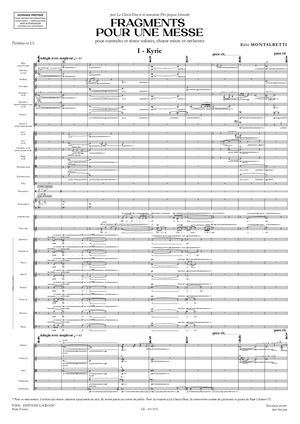 Fragments Pour Une Messe - Éric Montalbetti - extrait