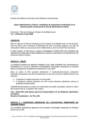 Appel à Manifestation Operateur Mobile 21 Juin