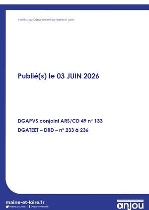 03 Juin 2026 - Arr Acnp 233 236 Pvs Conj Ars 133