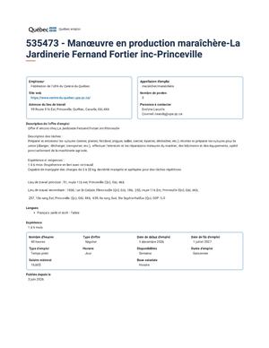 La Jardinerie Fernand Fortier Inc