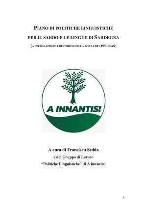 Piano Linguistico A Innantis