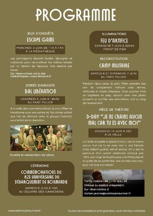Programme Saint Aubin Sur Mer Juin 2026