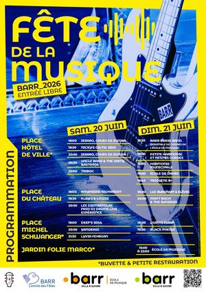 Ville De Barr Fete De La Musique Programme 2026 Web