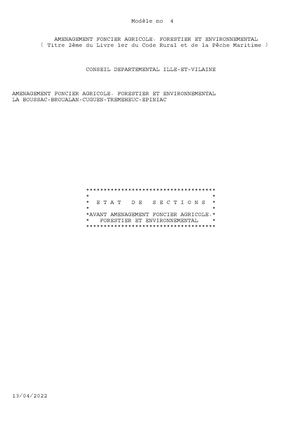 Etat Des Sections