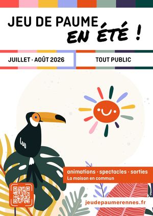 PROGRAMME Été 2026 - Jeu de Paume