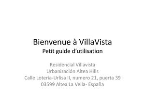Bienvenue FR à Villa Vista