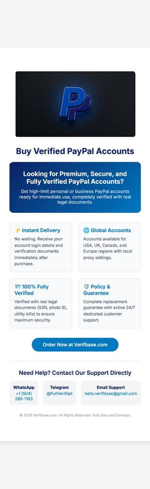 How And Where To Buy a Verified PayPal Accounts In 2026