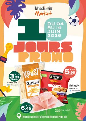Promo Montpellier 04 au 14 Juin 2026
