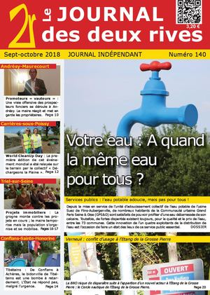 Le Journal des 2 Rives, numéro 140, septembre 2018,