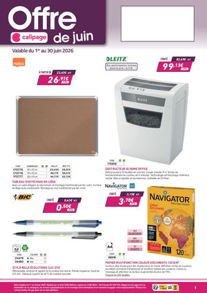Frankel Calipage – Promotions de juin 2026