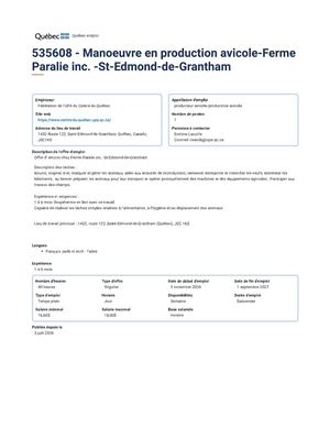 Ferme Paralie Inc