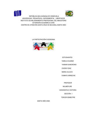 PARTICIPACIÓN CIUDADANA