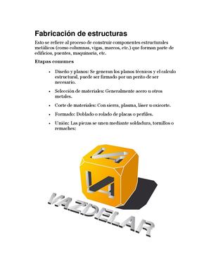 Fabricación De Estructuras