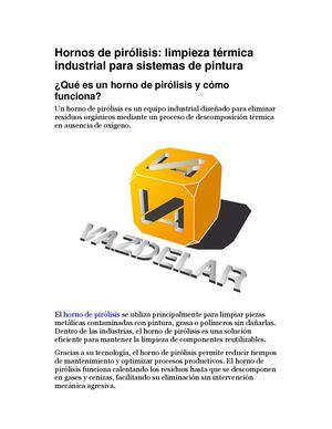 Hornos De Pirólisis Limpieza Térmica Industrial Para Sistemas De Pintura
