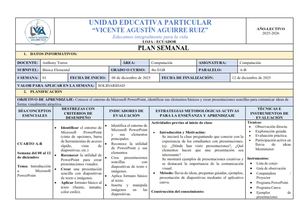 Planificaciones Curriculares