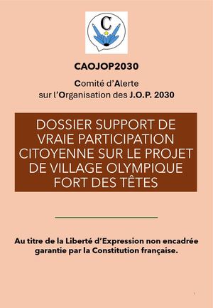 Caojop2030 Vraie Consultation Citoyenne Fort Des Têtes