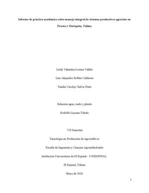 Informe De Lizcano Fresno Y Mariquita