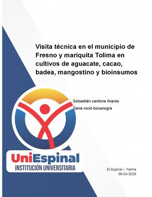 Practica En Fresno Y Mariquita Tolima Sebastian