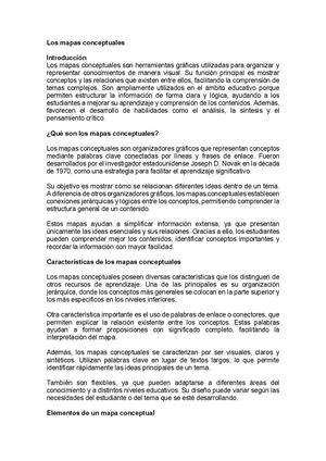 Organizadores gráficos, mapas conceptuales.