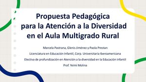 Propuesta Pedagógica