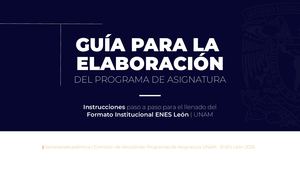 Guía Programa Asignatura