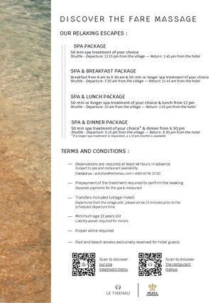 Le Tikehau – Spa Offer for Outside Guests (EN)