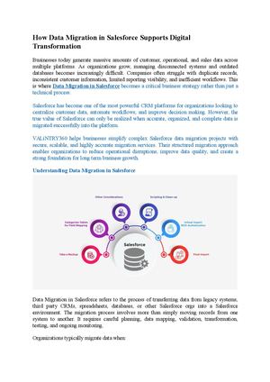 Data Migration In Salesforce