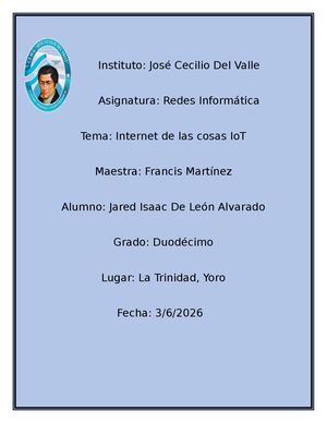 Internet De Las Cosas IoT