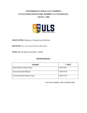 Plan De Negocios Style Me Start Up Eva2