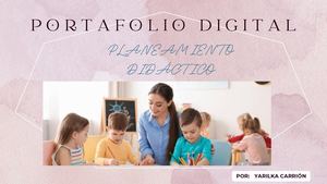 Portafolio Digital Planeamiento Didáctico