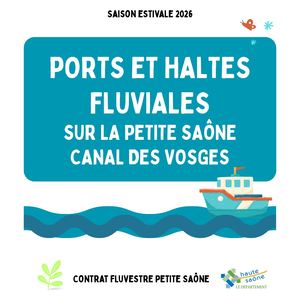 PORTS ET HALTES FLUVIALES SUR LA PETITE SAÔNE CANAL DES VOSGES
