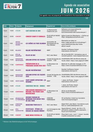 Agenda Cval Juin 2026