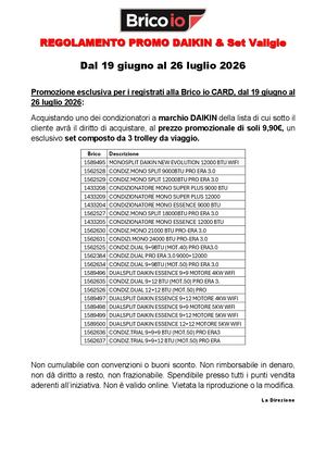 Reg Daikin =1 Set Valigie A 9,90€