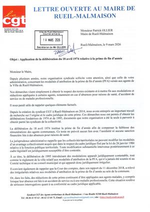 Lettre Ouverte Pfa 9 Mars 2026