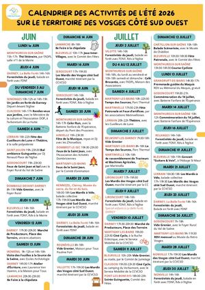 Calendrier Des Activités De L’été 2026 Sur Le Territoire Des Vosges Côtés Sud Ouest (1)
