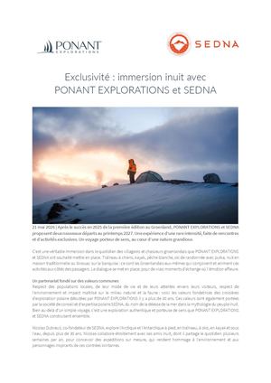 Exclusivité : immersion inuit avec PONANT EXPLORATIONS et SEDNA